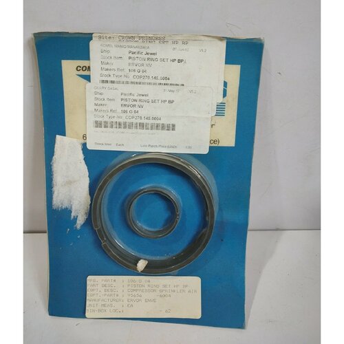 Ervor Enve 106 G 04 Piston Ring Set HP BP 106G04 Compressor