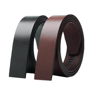 新款头层牛皮男士皮带裤腰带纯牛皮真皮自动无扣不含头潮流年轻人