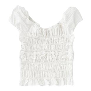 MOUSSY 夏季新品甜美森系风打揽无袖碎花衬衫女010HS630-0831