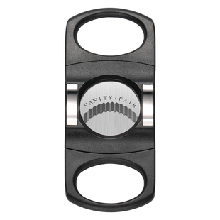 VANITY FAIR雪茄剪刀 波浪锯齿双刃不锈钢雪茄刀锋利便携烟托刀身