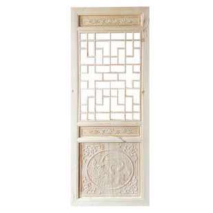 东阳木雕中式实木仿古门窗实木花格门窗仿古木门窗寺庙木门雕花门