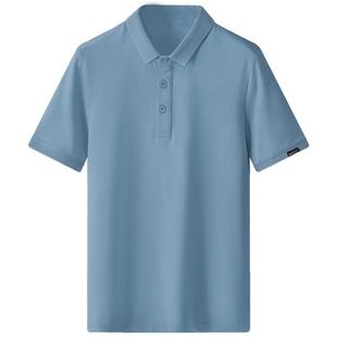 2026新款男士短袖t恤夏季纯色有领半袖简约商务保罗翻领POLO衫潮