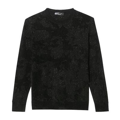 ANDREW MACKENZIE男士春秋款休闲舒适圆领绵羊毛套头毛衫内搭上衣