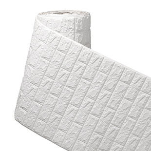 墙纸自粘防水防潮3d立体墙贴掉灰墙壁贴纸泡沫砖防撞装饰翻新专用