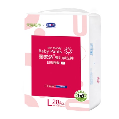 露安适亲肤超薄透气拉拉裤