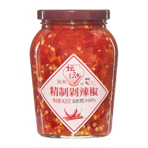 坛坛乡剁辣椒425g辣椒酱拌饭拌面酱（辣椒籽胚芽非虫）425g×1瓶