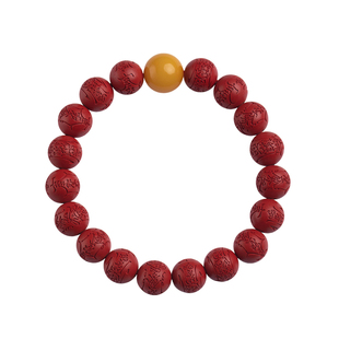 福一方正品朱砂红砂蜜蜡手串男女马年本命年文哲转运守岁礼物正品