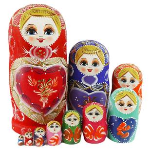 特色俄罗斯套娃10层满洲里哈尔滨冰雪旅游纪念创意儿童节六一礼物