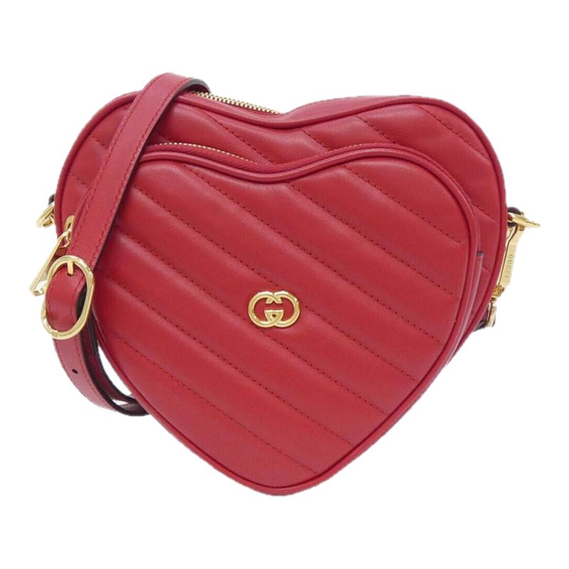 中古GUCCI古驰帆布斜挎女包
