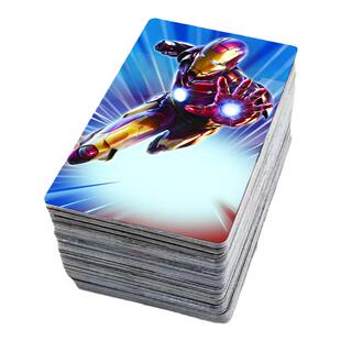 漫威周边卡贴定制美国队长动漫学生磨砂防水晶八达通卡片饭卡贴纸