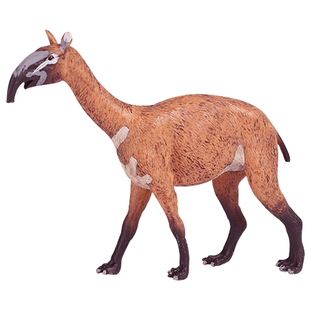 林畅儿童史前巨兽玩具长颈驼模型远古冰河时代生物滑距兽仿真动物