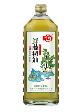 洪雅涛胖藤椒油500ml 大瓶家用浓麻四川特产青花椒油麻椒油调味油