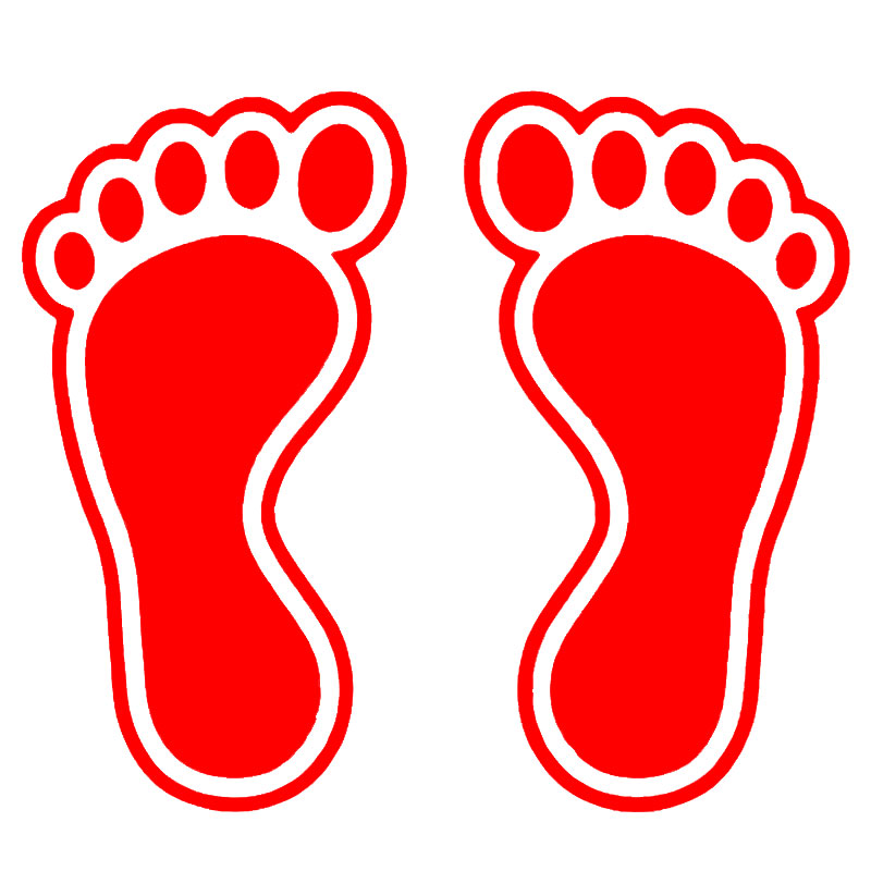 【防滑耐磨】脚印地贴防滑耐磨