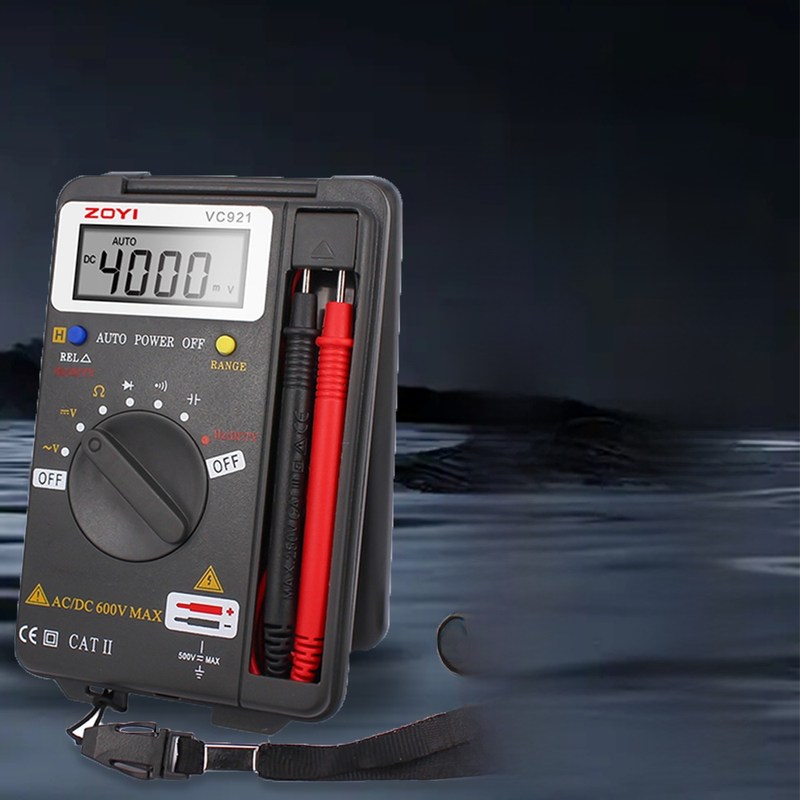 众仪ZT-921数字万能表高精度全自动电工智能便携式卡片式万能表
