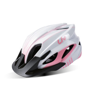 捷安特头盔liv女x7骑行公路车山地车自行车装备配件可拆卸帽檐