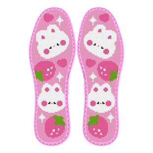 热门新款花边包边七层纯棉布十字绣鞋垫手工自己绣带针线不掉色