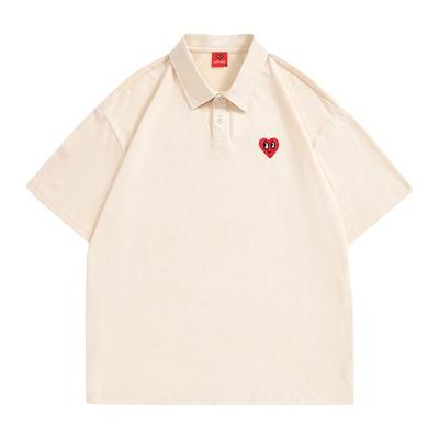 查尔斯桃心爱心休闲T恤