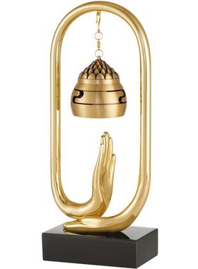 黎采铜中式风桌面摆件香炉禅意