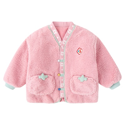 嘟嘟家宝宝唐装外套儿童拜年服男童新年衣服女童红色冬装喜庆