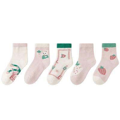 「香香草莓园」春夏薄款中筒袜