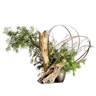 海虹景观仿真绿植新中式桌面大型花艺酒店大堂装饰仿真花玄关摆件