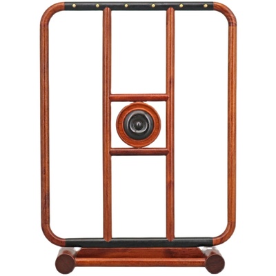 复古现代中式铜木榫卯结构毛笔架