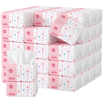 漫花抽纸400张原生木浆纸实惠装