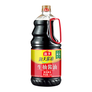 海天生抽酱油1.9L调味品大桶老抽实惠装家用炒菜凉拌提鲜调味汁