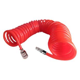 PU弹簧气管软管空压机弹簧管气泵高压伸缩软管螺旋风管拍带接头