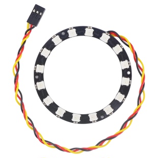 5V圆形16/12位RGB灯环编程幻彩LED流水灯圈WS2812全彩适用arduino