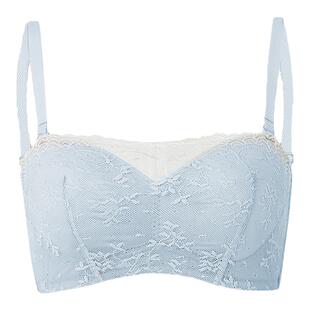 博尼bonny内衣无钢圈夹棉薄抹胸围文胸聚拢上托