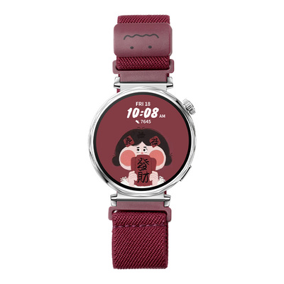 适用于华为gt5/6手表表带gt4涂鸦磁吸Watch2Pro高颜值透气百搭GT2/GT3智能手表配件22mm通用表带1820mm表链