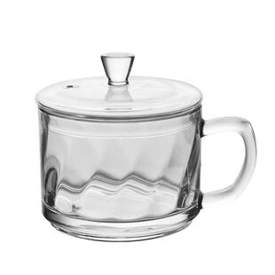 2025新款高硼加厚玻璃泡茶杯早餐牛奶杯蒸蛋碗透明杯耐高温微波炉