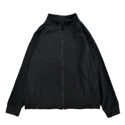 保暖翻领长袖t恤修身拉链外套