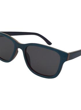 墨镜超薄蓝色大框偏光太阳镜