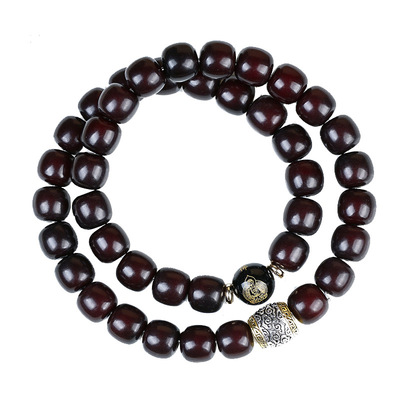 【普陀山官方】双圈菩提根手串