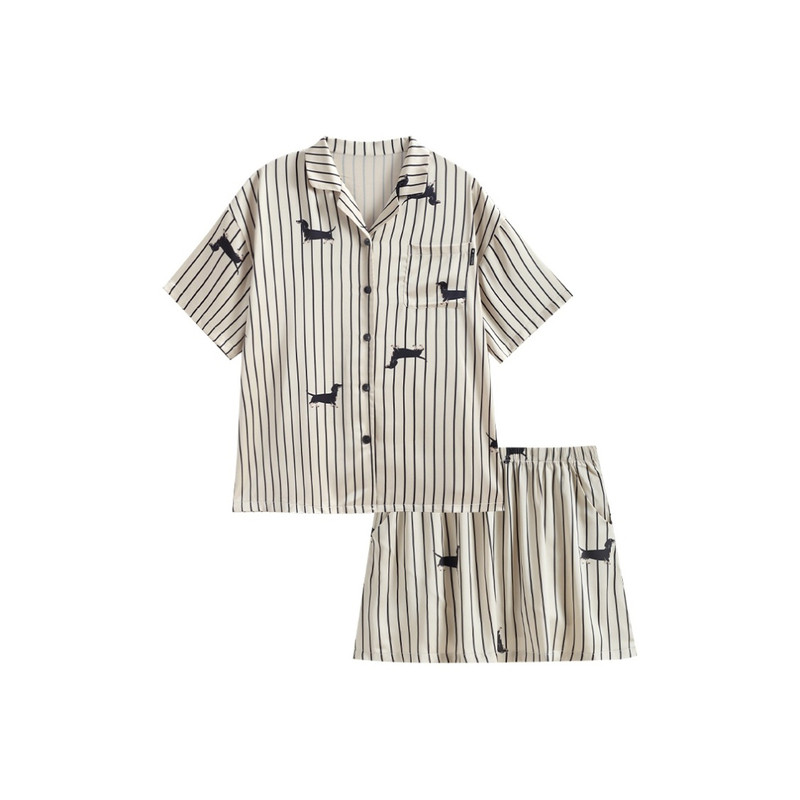 腊肠狗轻奢高级感宽松情侣家居服