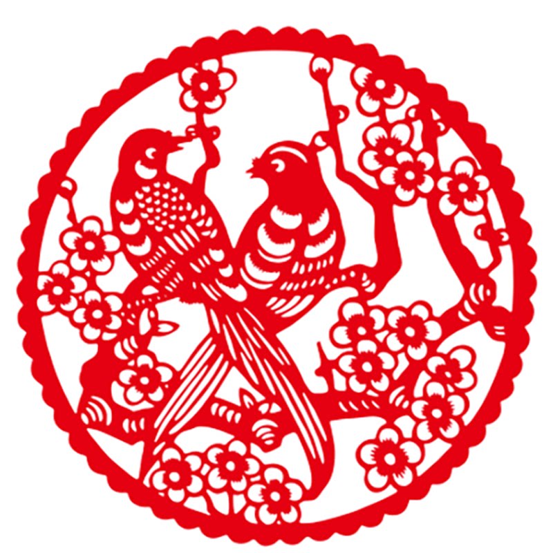 镂空不干胶剪纸喜鹊登梅PVC窗花墙贴玻璃贴纸门贴装饰画花鸟刻纸