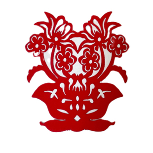 中国传统剪纸红纸民间贴纸艺术折纸贴纸装饰用纸节庆用品剪纸成品