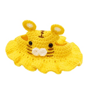 宠物头套猫咪狗狗编织帽子变装道具头饰搞笑手工毛线帽饰品可爱潮