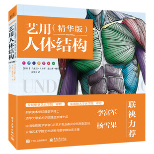 艺用人体结构 精华版 人物解剖学教程 画画贵哥肌肉骨骼造型技法理解人体形态 素描绘画形体艺术插画画册画集手绘伯里曼教学书籍