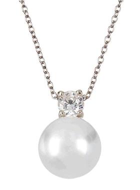 savvy cie jewels925 纯银施华洛世奇珍珠吊坠珍珠吊坠 白色 【美