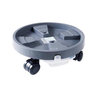 花博士钢化托盘垫底万向滚轮移动圆抽屉轮托花盆底座接水盘花盆托