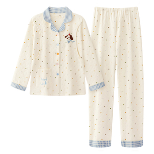 秋冬季加厚空气棉月子服春秋款纯棉产后孕妇睡衣哺乳期2月份3坐月