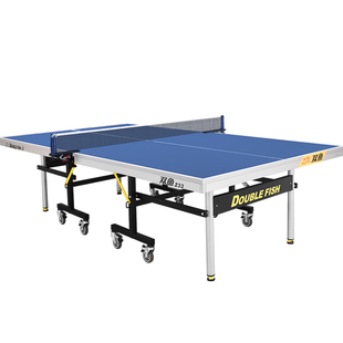 双鱼233联赛乒乓球台家用可折叠移动式25mm乒乓球桌室内标准比赛