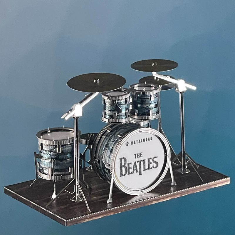 狂模金属拼装乐器架子鼓3D摆件玩具立体拼图模型手工吉他礼物DIY