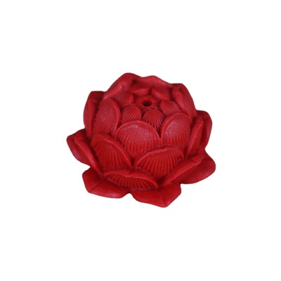 双层莲花瑞晨饰品朱砂红砂