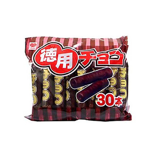 现货日本德用RISKA巧克力朱古力棒饼干棒零食30枚入独立包装