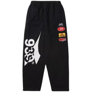 939运动裤韩国男女宽松直筒阔腿裤绣花印章休闲卫裤ins爵士jazz