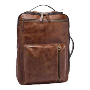 Fossil化石双肩包背包皮质15 英寸笔记本电脑包男女包SBG1283001
